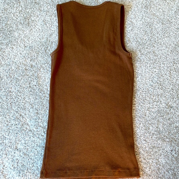 Brown Stera wood beaded tank. Small - Picture 3 of 6
